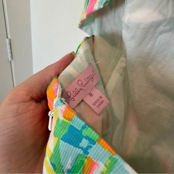 Lilly Pulitzer Courtney Shift Dress - Multicolor Tropical Mini Dress - Picture 11 of 13